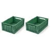 LIEWOOD Aufbewahrungsbox Weston M Dusty ivy 2er-Set
