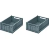 LIEWOOD Aufbewahrungsbox Weston S Whale blue 2er-Set