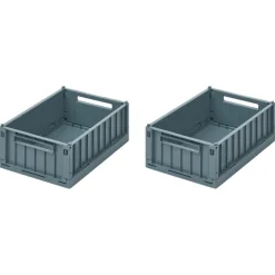 LIEWOOD Aufbewahrungsbox Weston S Whale blue 2er-Set