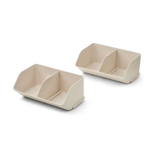 LIEWOOD Aufbewahrungssystem Rosemary M Sandy 2er-Set