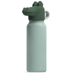LIEWOOD Isolierflasche Falk mit Deckel Crocodile 350 ml Peppermint / Garden green