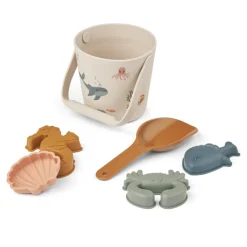 LIEWOOD Sandspielzeug Gilma Sea Creature Sea creature / Sandy 6-teilig