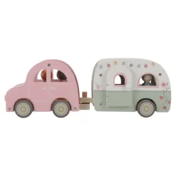 Little Dutch Holzspielzeugauto mit Wohnwagen