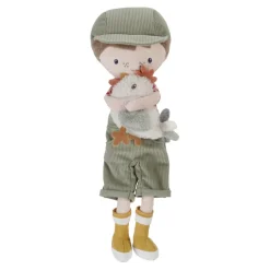 Little Dutch Kuschelpuppe Farmer Jim mit Huhn 35cm