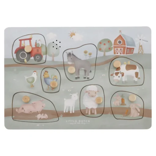 Little Dutch Sound-Greif-Puzzle Little Farm