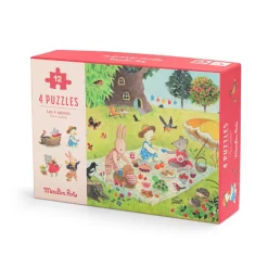 Moulin Roty Mini-Puzzles La Grande Famille 4 Puzzle