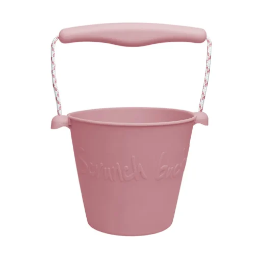 Scrunch Sandspielzeug Eimer biegsam Dusty Rose
